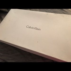 Calvin Klein knee high leather boots